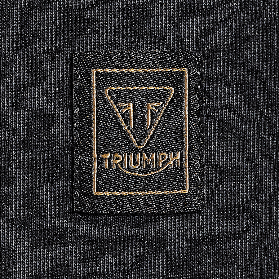 Gwynedd Womens Embroidered Tee in Black