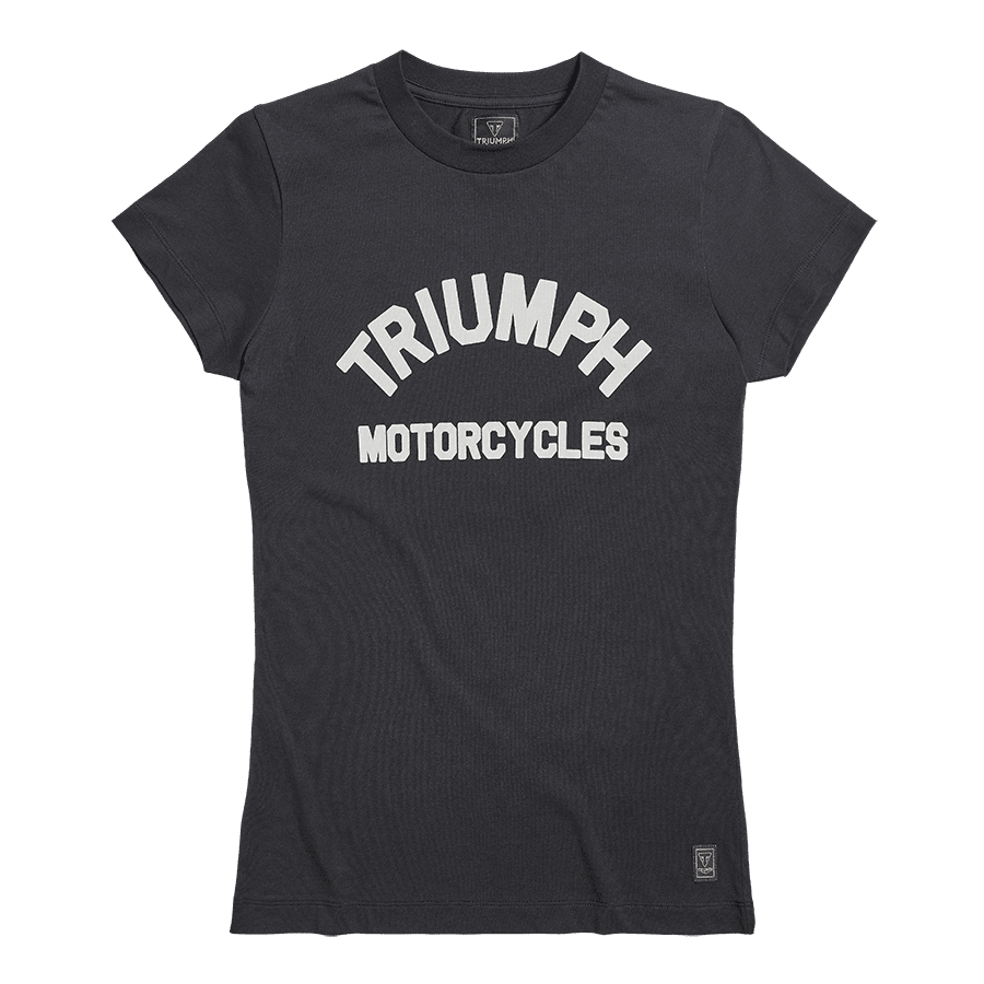 Luss Womens Arch Logo Tee in Black