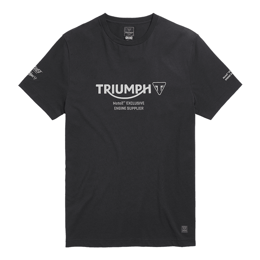 MTSS20500 Black T-shirt with Triumph Motorcycle Logo 