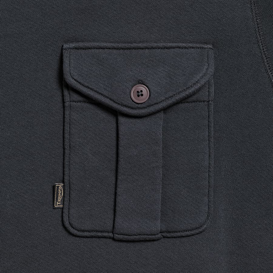 Tail Tidy Pocket Crew Sweatshirt Black