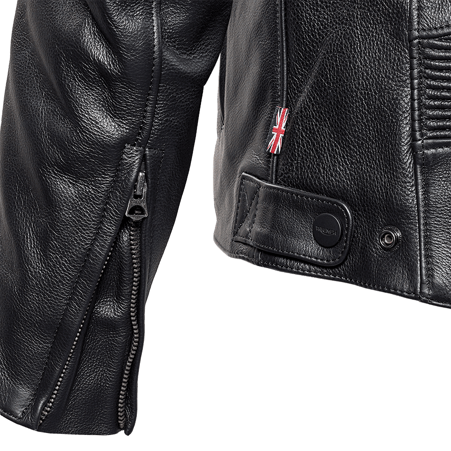 Braddan Leather Motorcycle Jacket - All Black