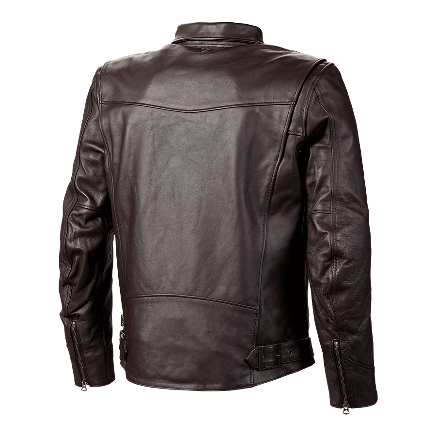 Vance Brown Leather Motorcycle Jacket