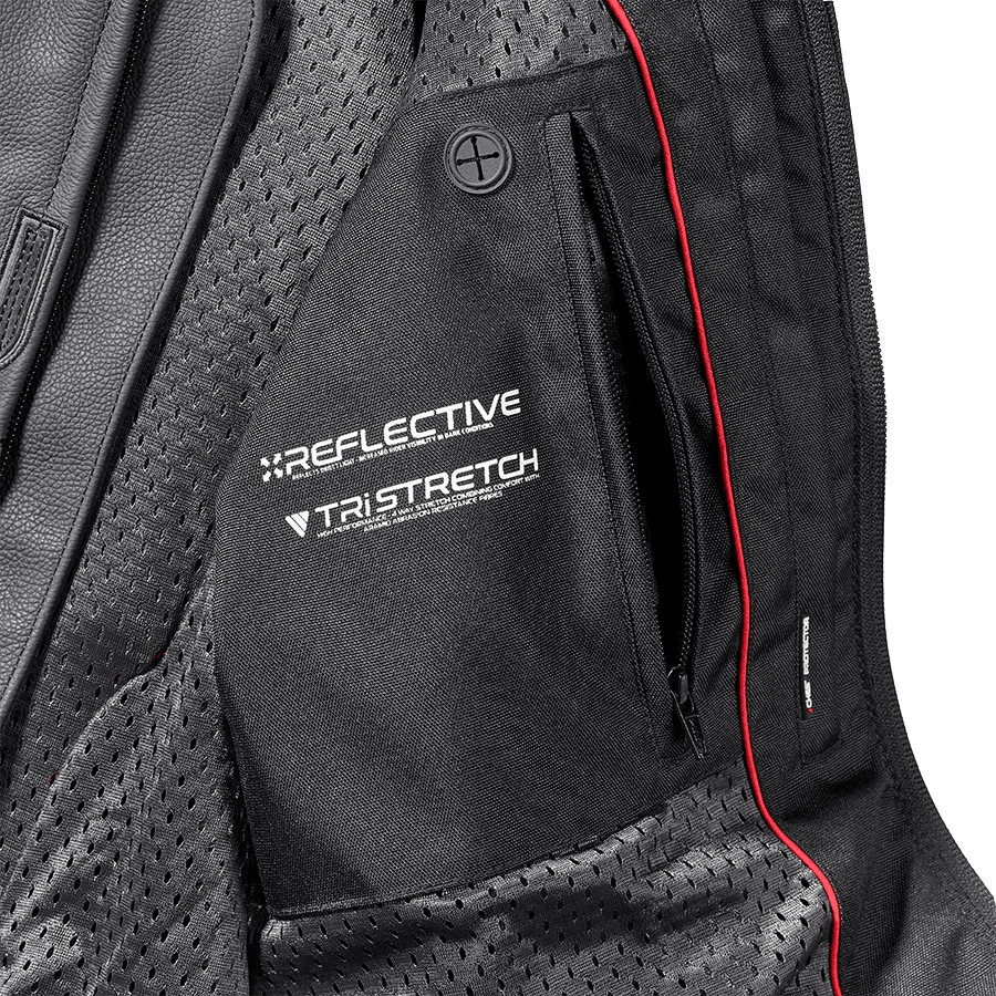Triple Black Leather Motorcycle Jacket