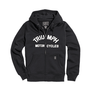 Lymm Womens Full-Zip Hoodie in Black