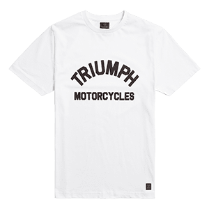 Burnham Arch Logo Printed Tee in White
