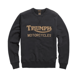 Radial Crew Sweatshirt in Black