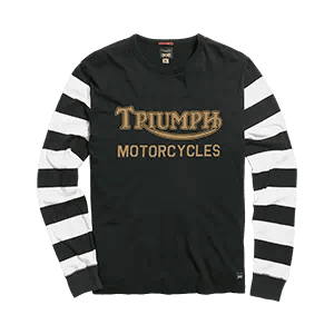 Ignition Coil Stripe Long Sleeve Tee in Black