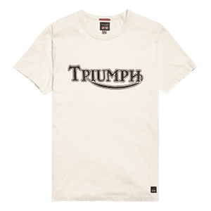Fork Seal Heritage Logo Tee in Bone