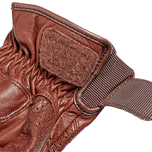 Banner Brown Leather Motorcycle Gloves