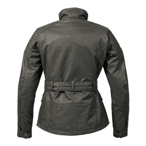 Beck Womens Motorcycle Jacket in Khaki