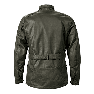 Beck 2 Wax Cotton Motorcycle Jacket in Khaki