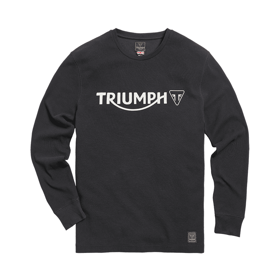 Bettmann Long Sleeve Waffle Tee Black