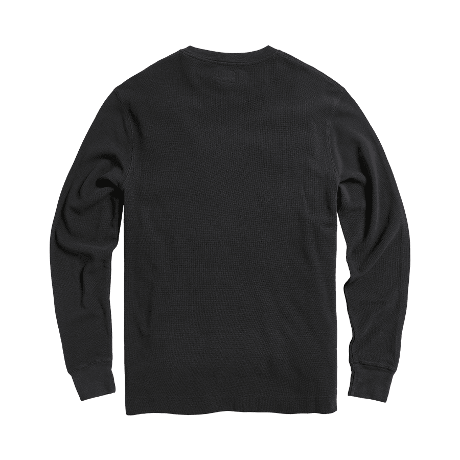 Bettmann Long Sleeve Waffle Tee Black