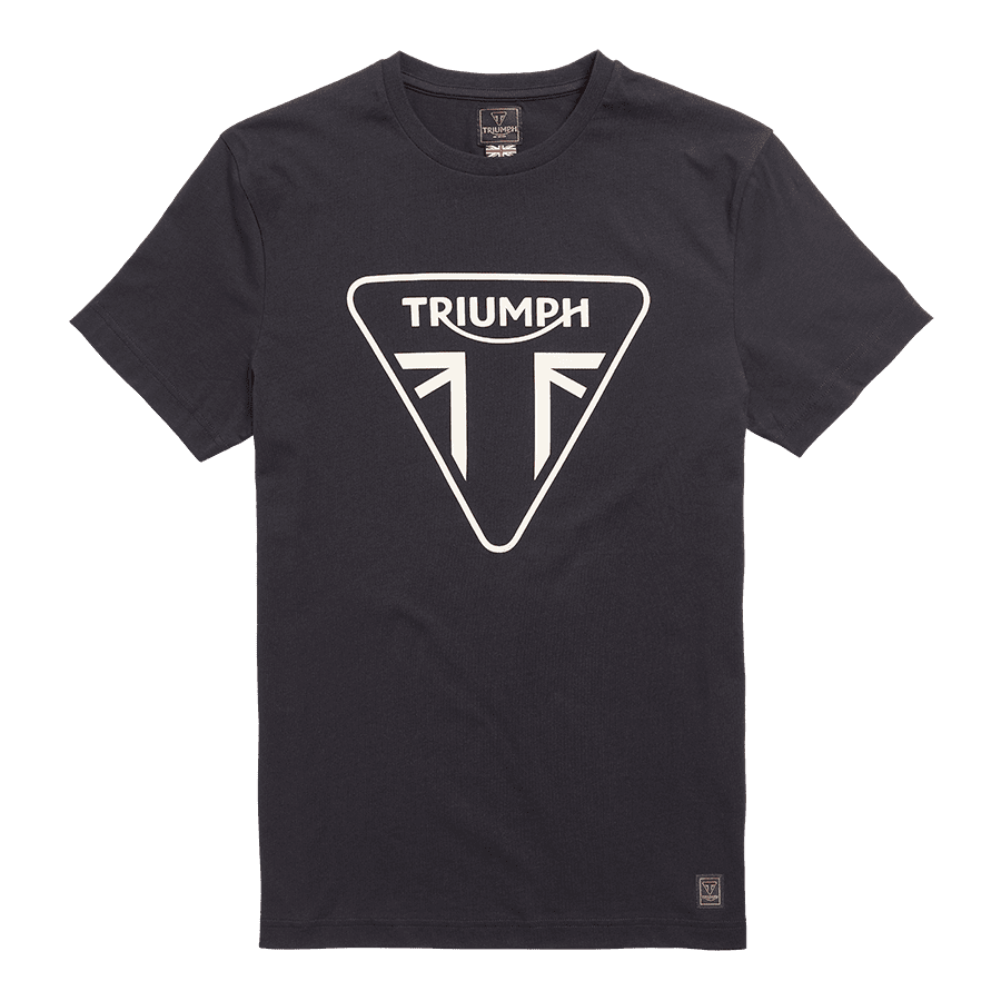 Helston Printed Logo Tee Black