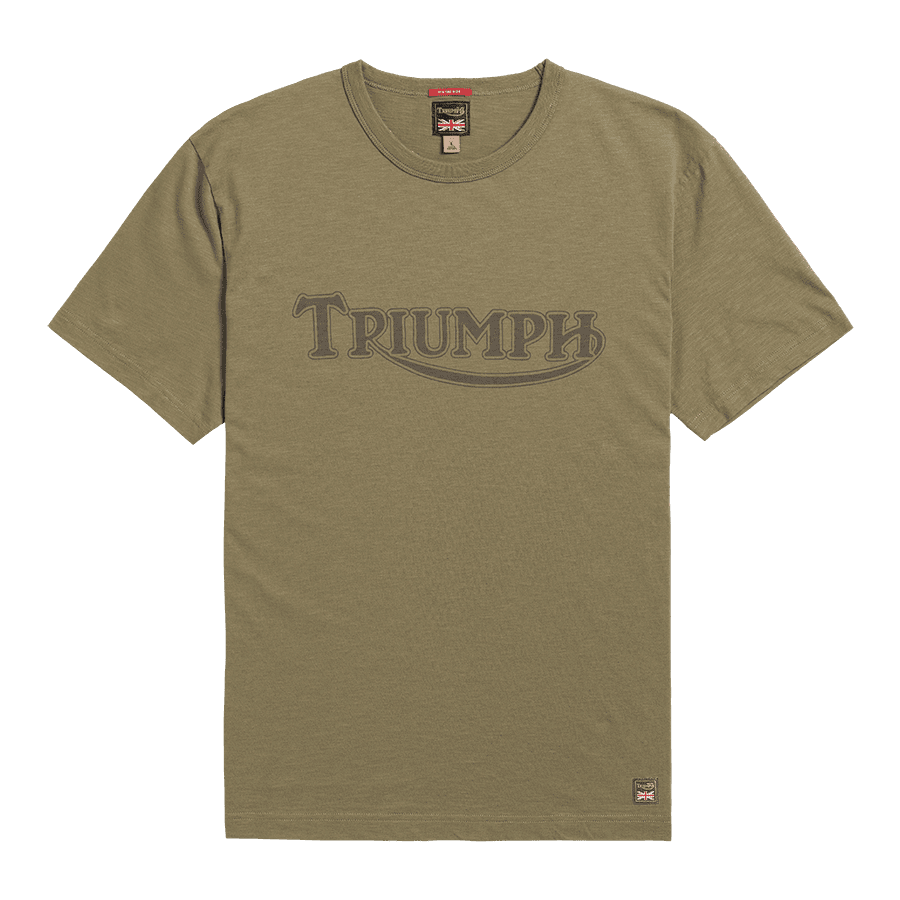 Triumph SS21 Fork seal Khaki, flat shot, front