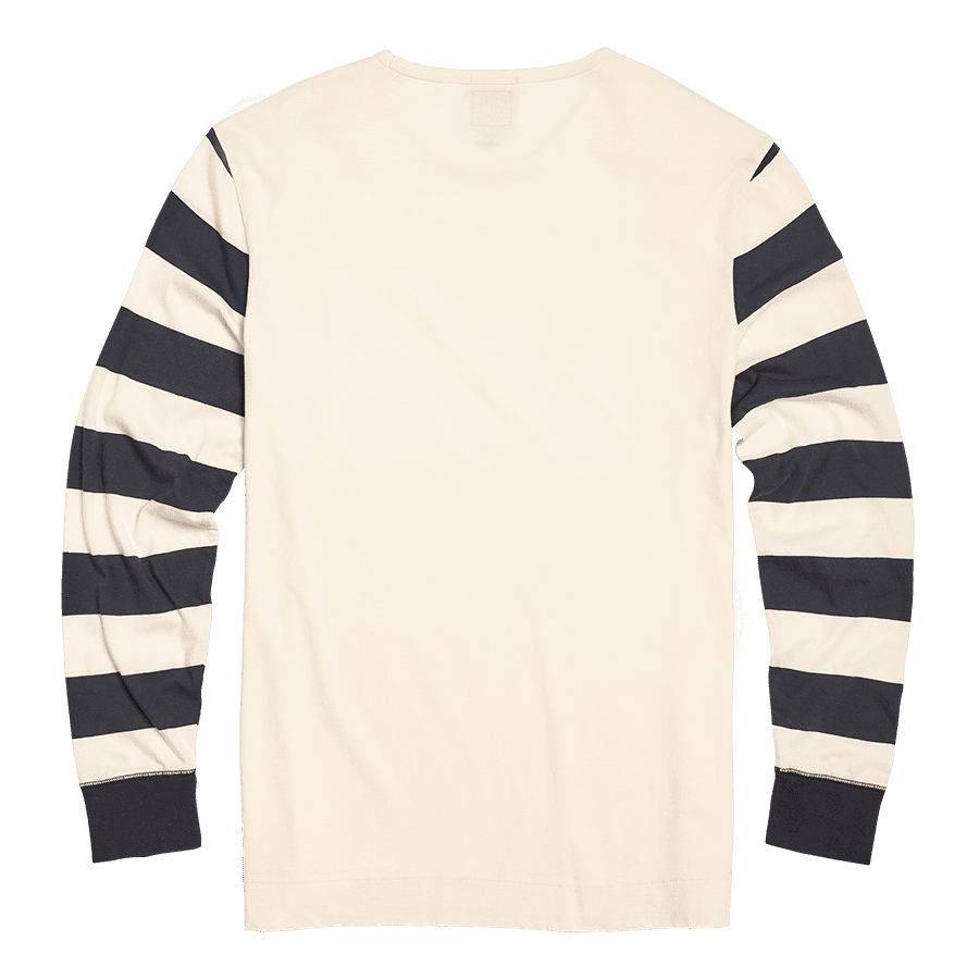 Ignition Coil Stripe Long Sleeve Tee in Bone