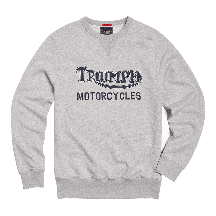 Radial Crew Sweatshirt in Grey