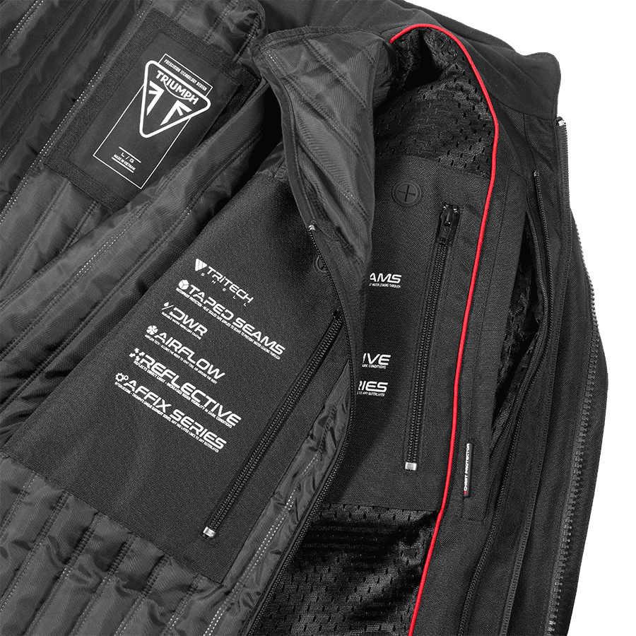 Blouson de moto Leith Noir