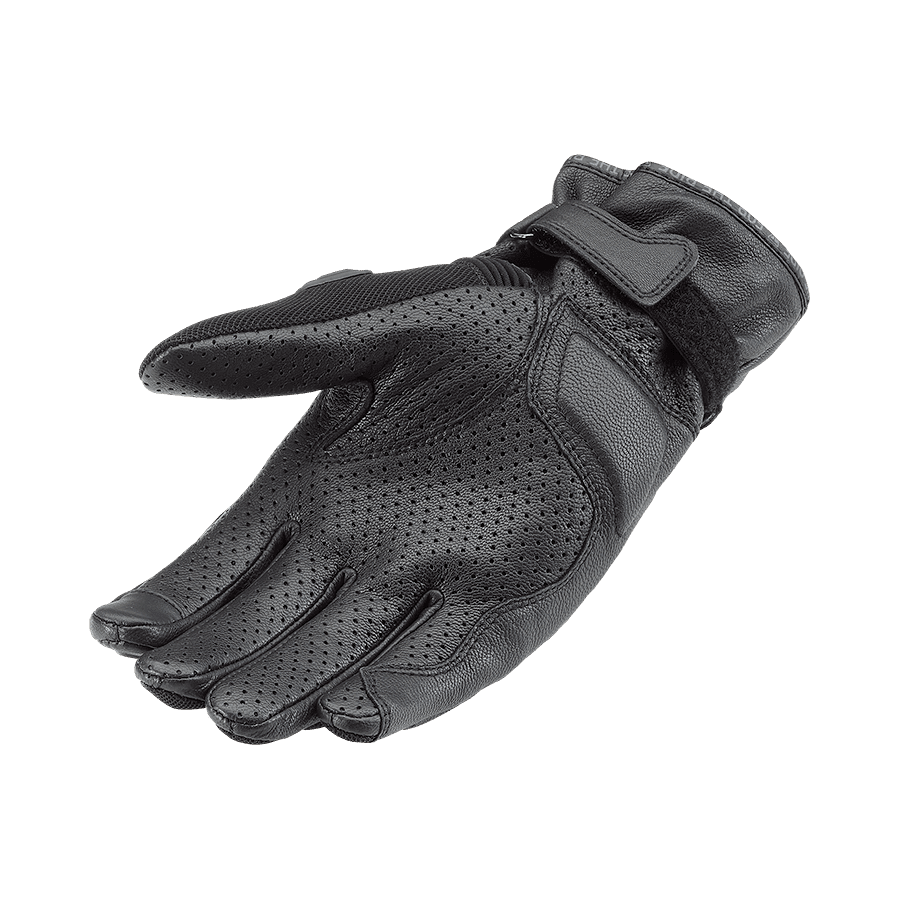 Pitsford Perforated Leather Gloves Black