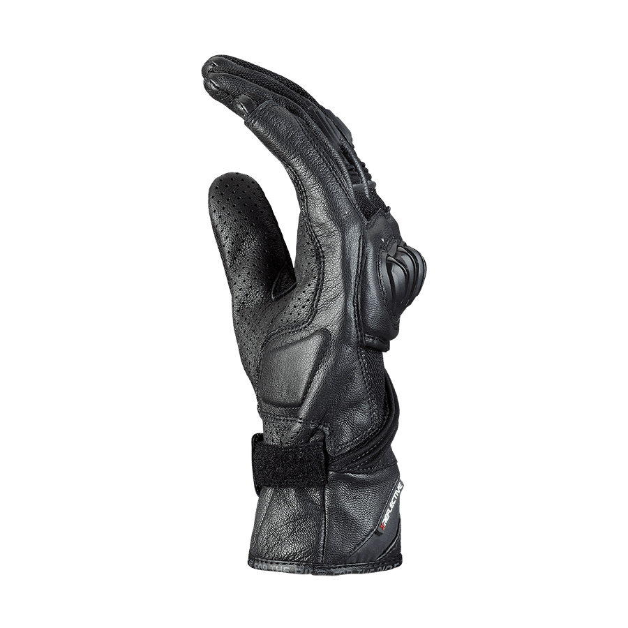 Pitsford Perforated Leather Gloves Black