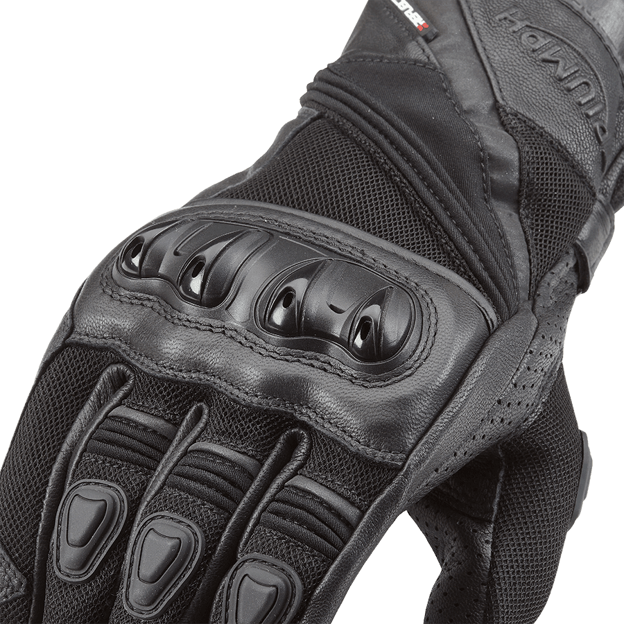Pitsford Perforated Leather Gloves Black