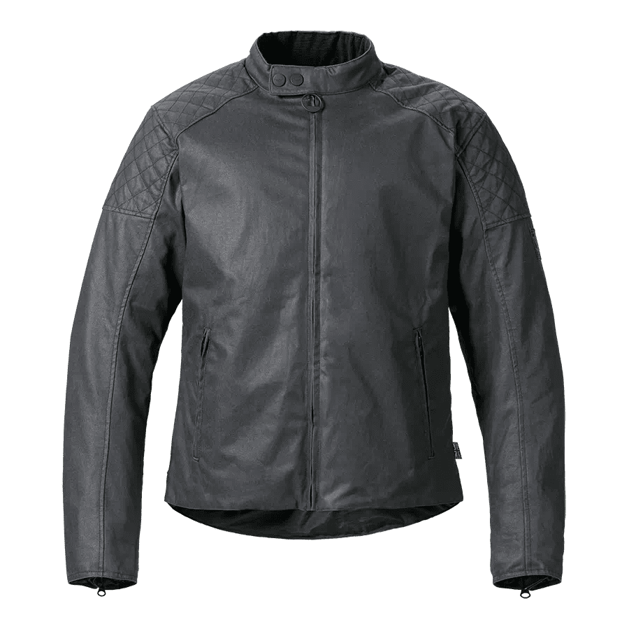 Braddan Wax Motorcycle Jacket in Black