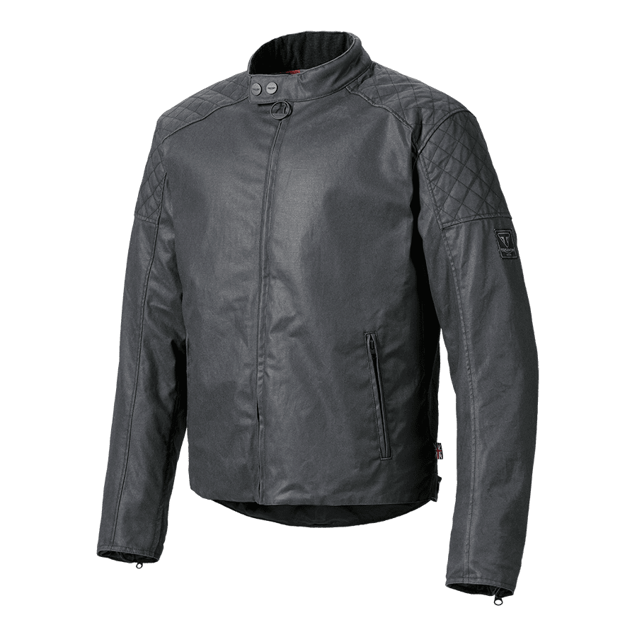 Braddan Wax Motorcycle Jacket in Black