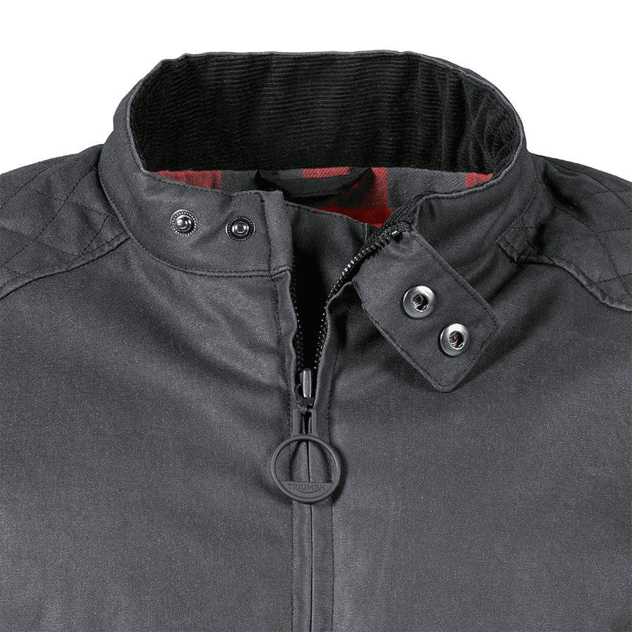 Braddan Wax Motorcycle Jacket in Black