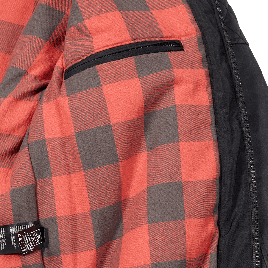 Braddan Wax Motorcycle Jacket in Black