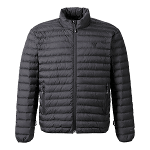 Triumph Motorcycle Adventure Clothing Down Jacket Black Front Flat Shot