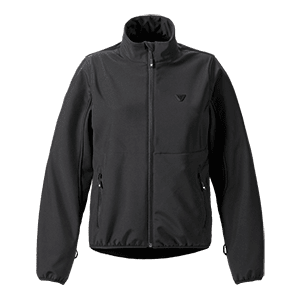 Triumph Motorcycle Adventure Clothing Womens Soft Shell Jacket Black Front Flat Shot