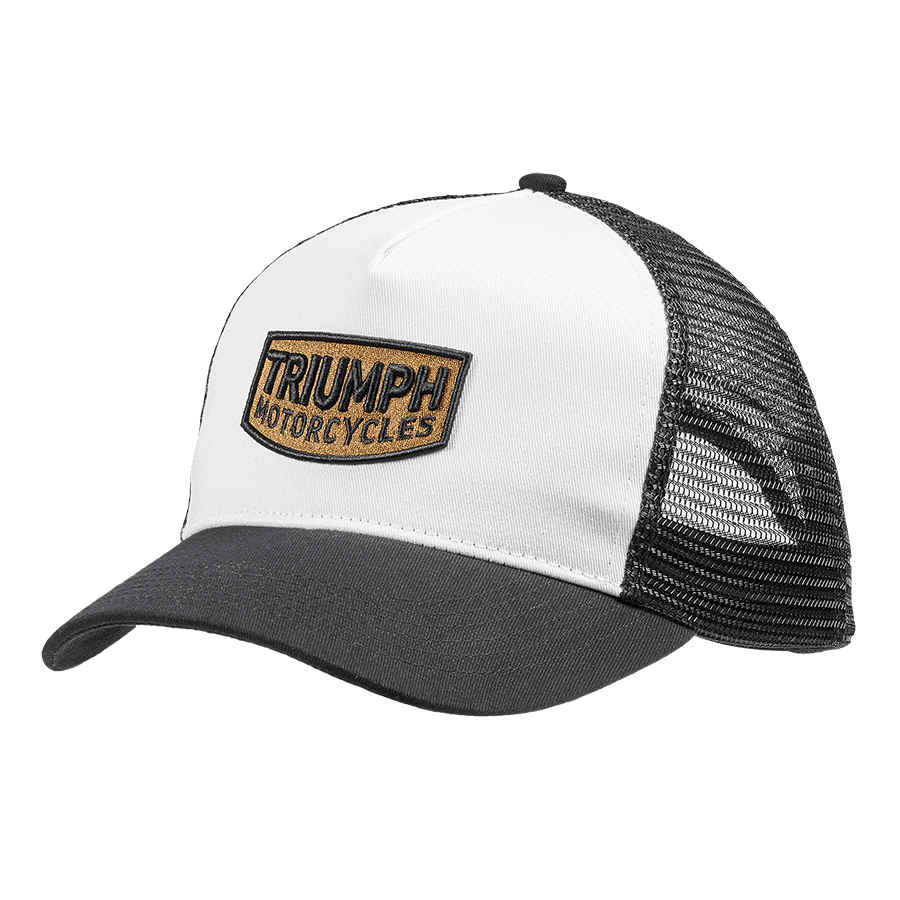 DUDE TRUCKER-KAPPE - BESTICKT, SCHWARZ UND WEISS
