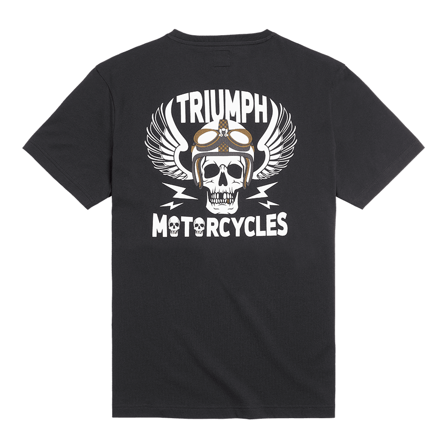 Reckless Crew Neck Tee in Black