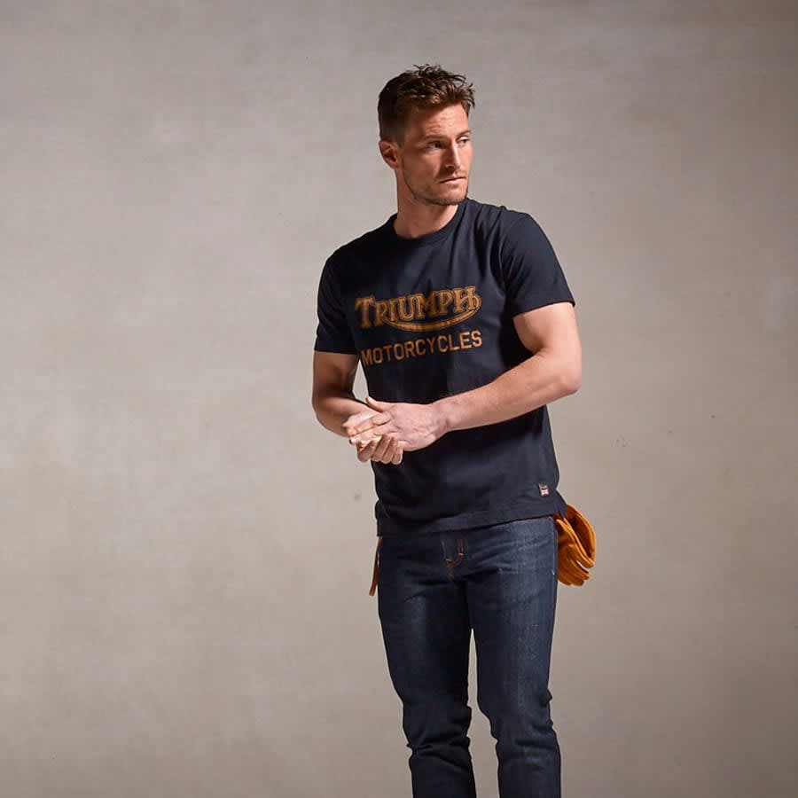Barwell Printed Tee in Black