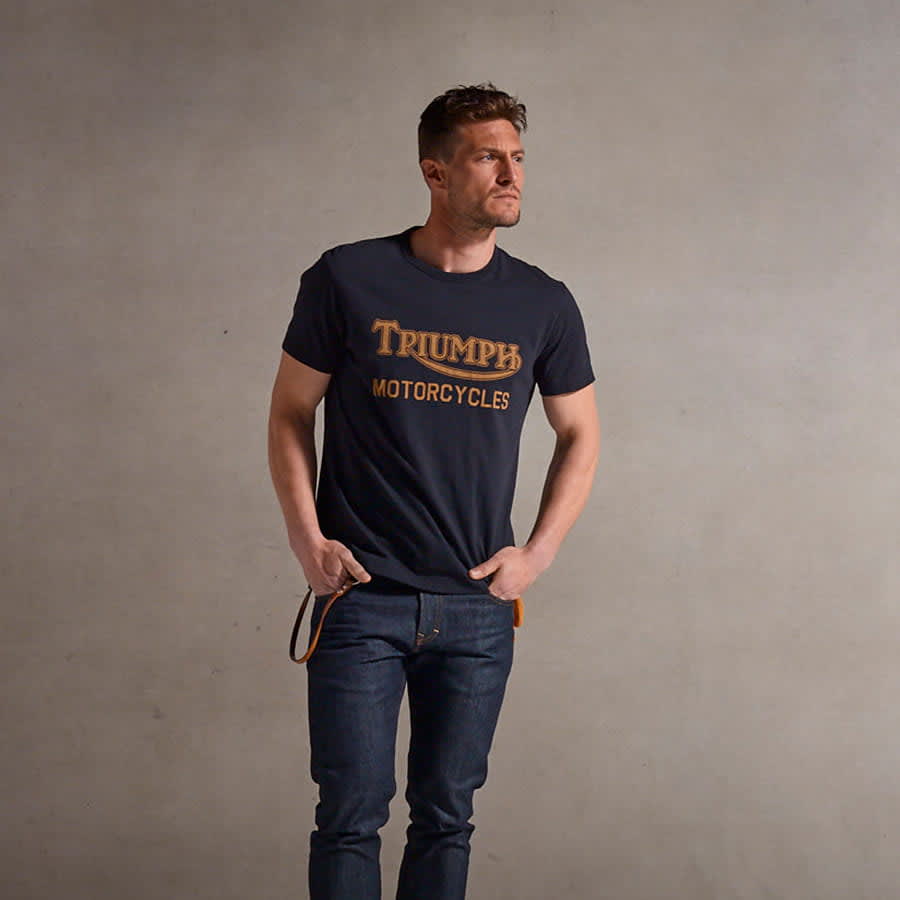 Barwell Printed Tee in Black
