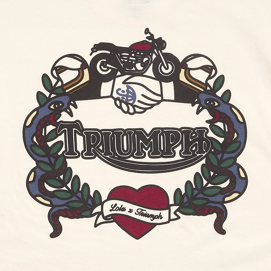 Lola x Triumph Tee in Bone