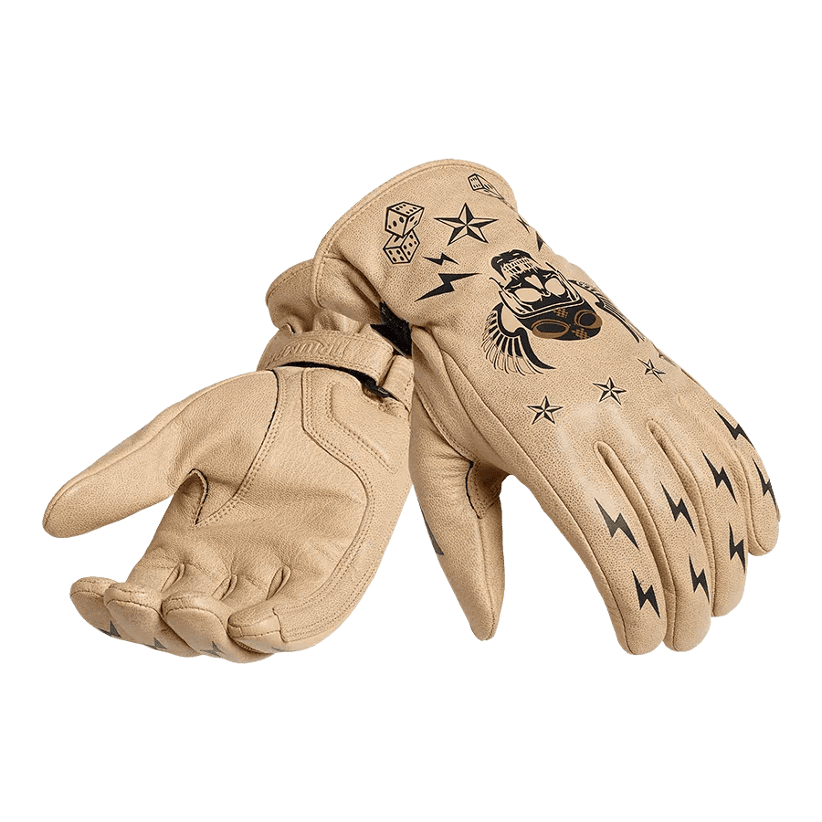 Reckless Bedruckte Motorradhandschuhe
