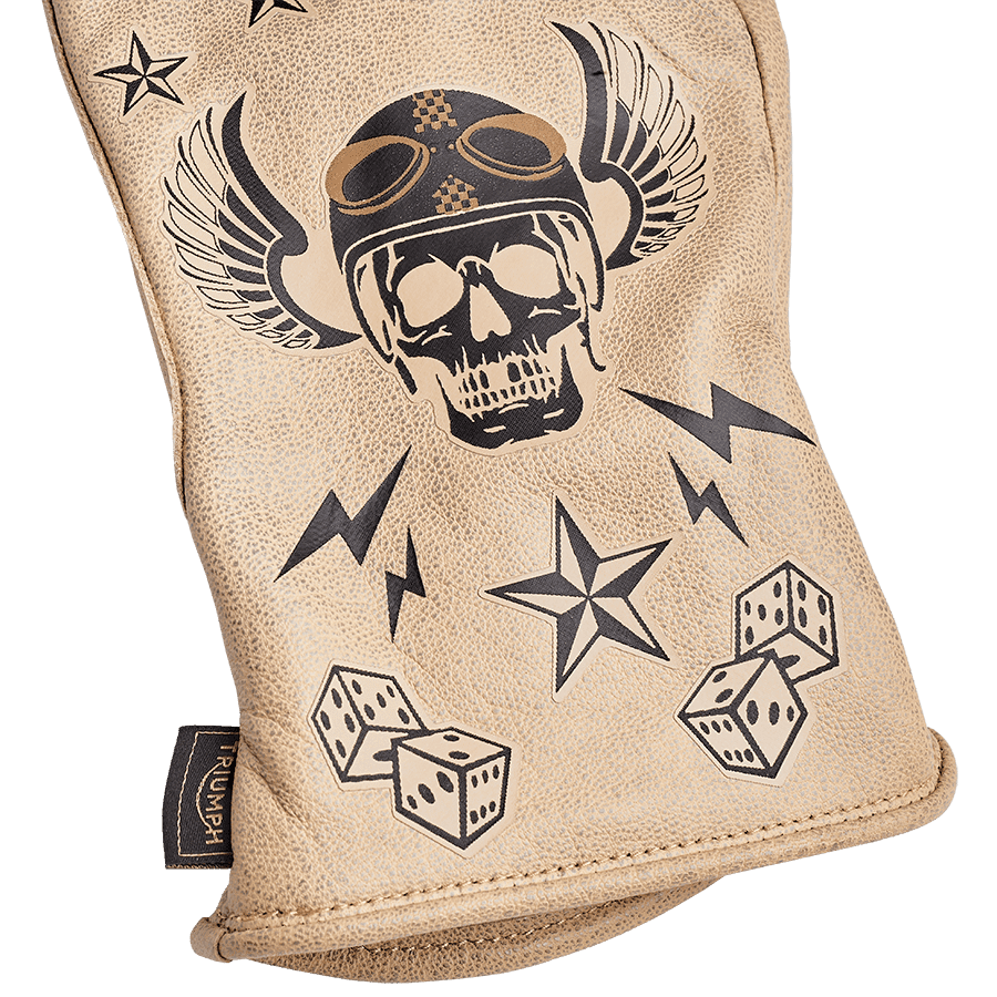 Reckless Bedruckte Motorradhandschuhe