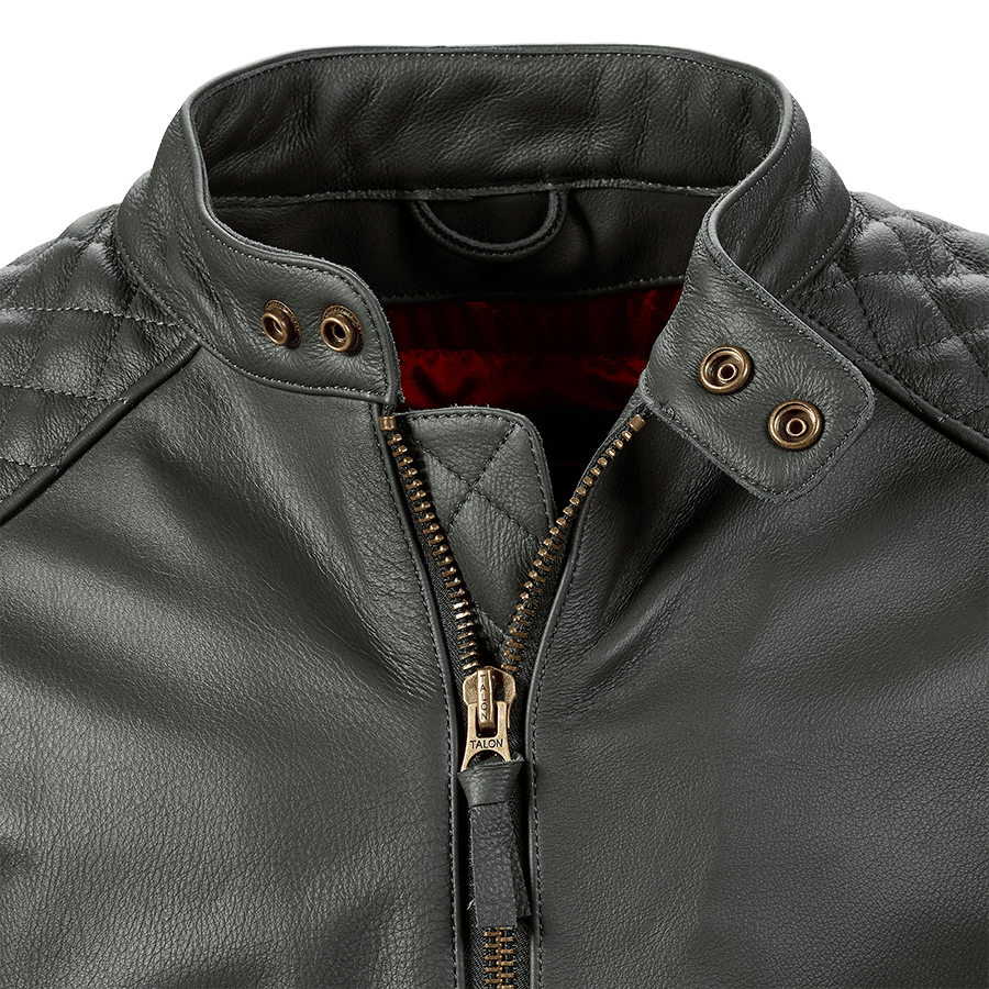 BRADDAN MOTORRADJACKE, RACING GREEN