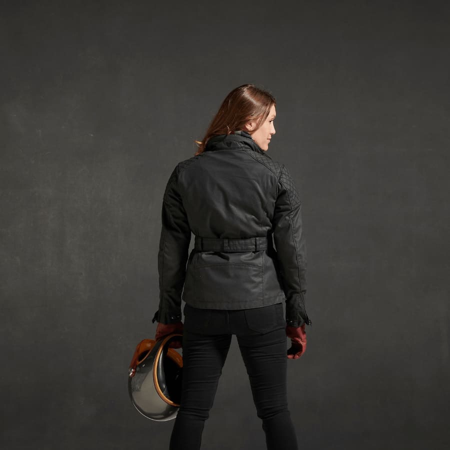 Beck Womens Motorcycle Jacket in Black
