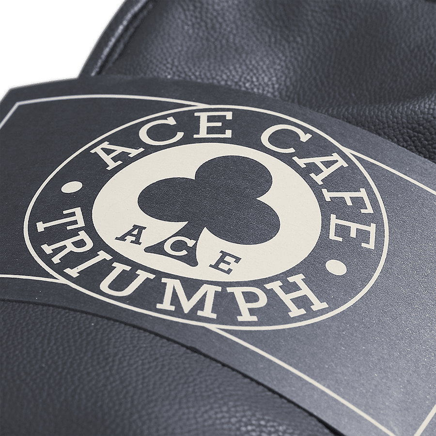Ace Cafe Motorcycle Leather Gloves in Black