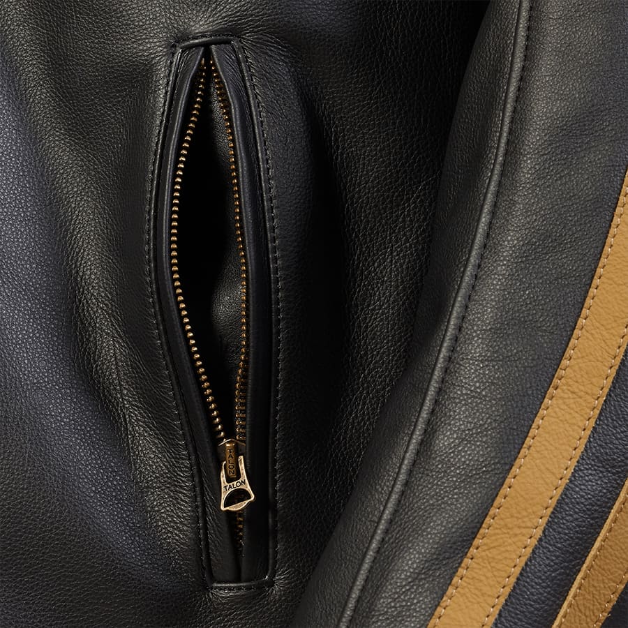 Braddan Sport Jacket in Black and Gold