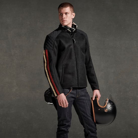 Braddan Retro Mesh Jacket in Black
