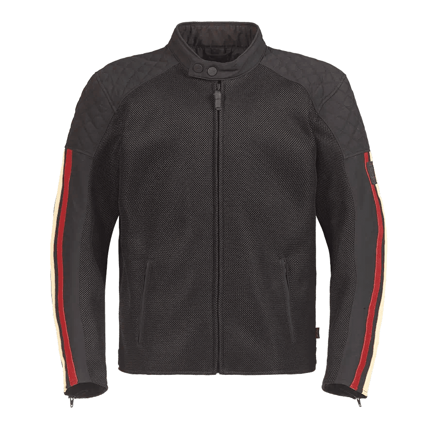 Braddan Retro Mesh Jacket in Black