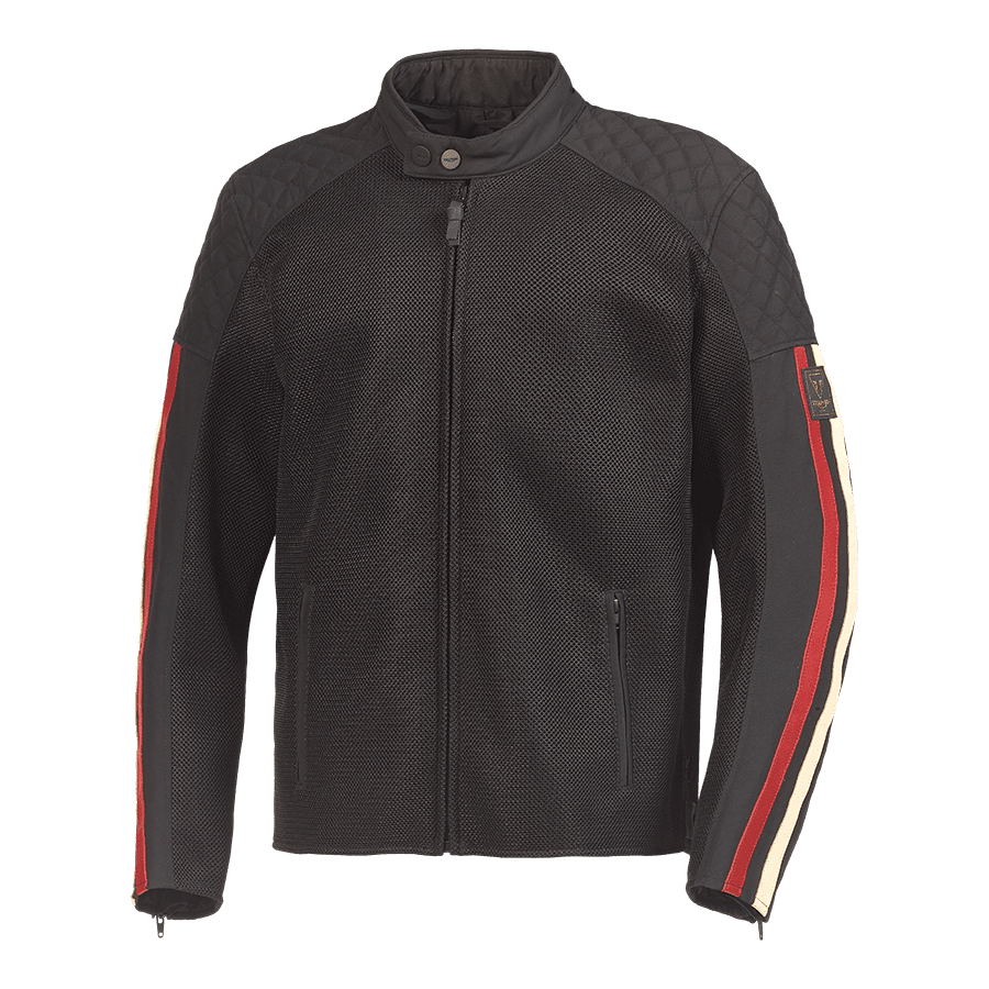 Braddan Retro Mesh Jacket in Black