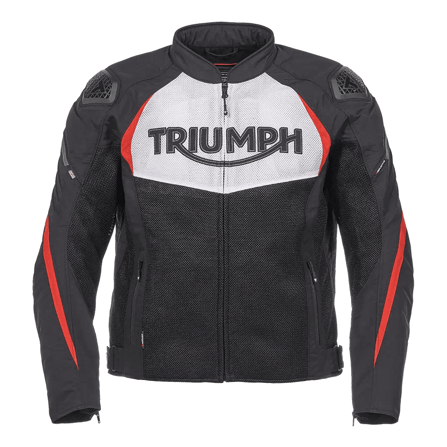 Triple Sport Mesh Jacket in Black, White and Red