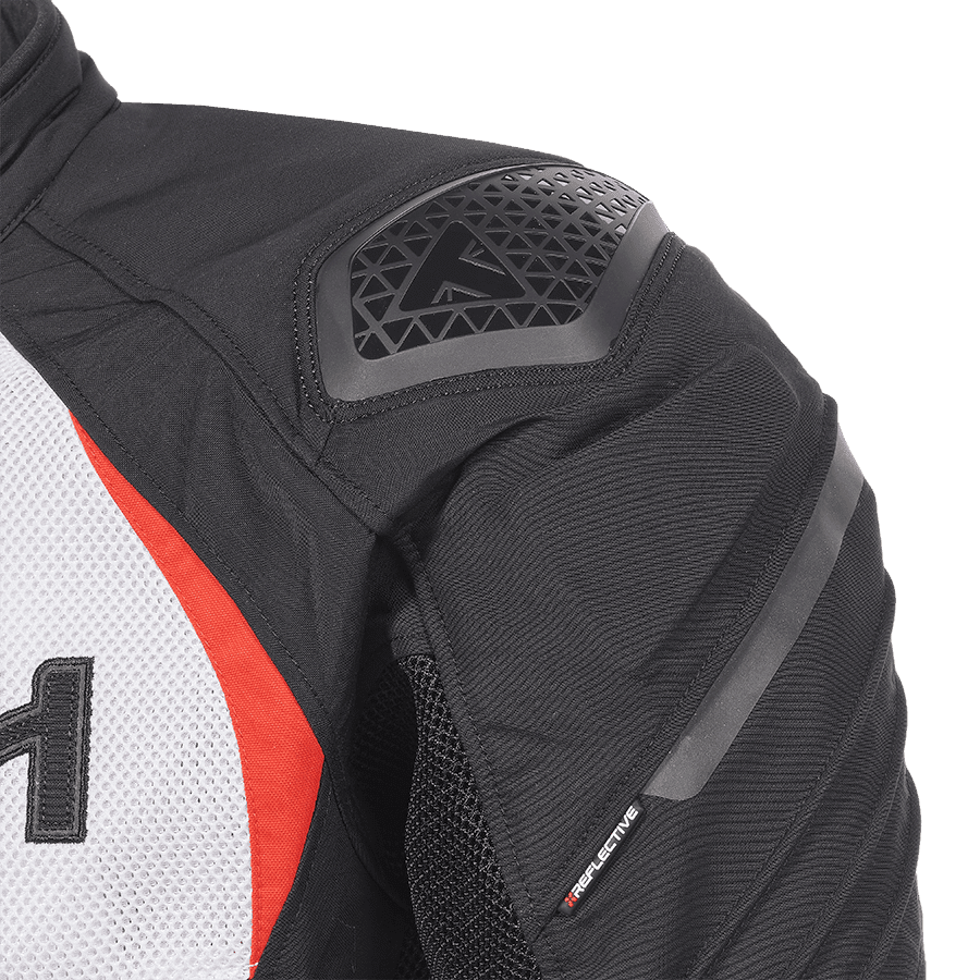 Triple Sport Mesh Jacket in Black, White and Red
