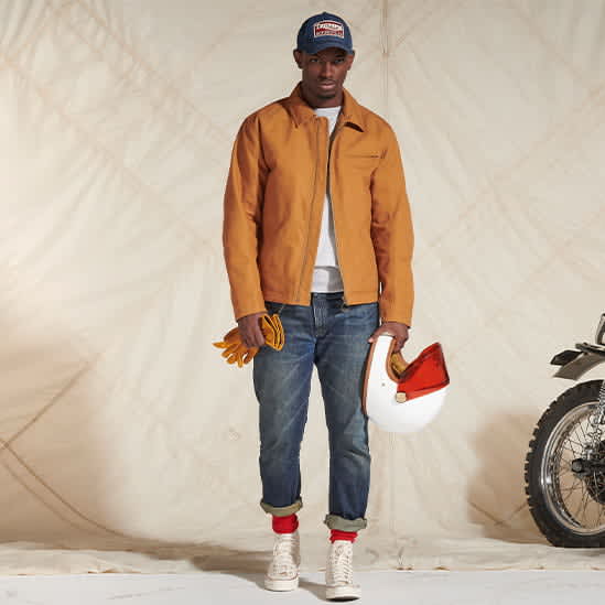 motorcycle canvas jacket
