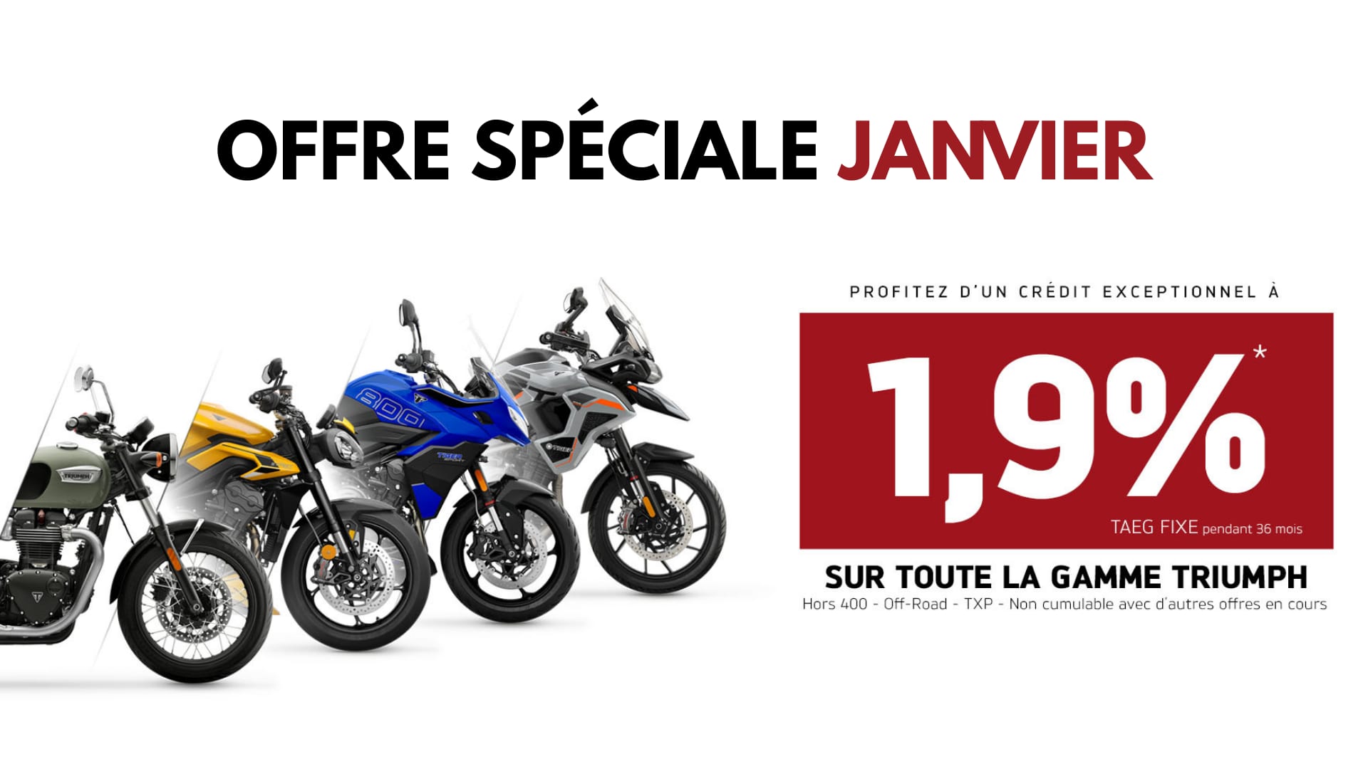Offre Spéciale Janvier