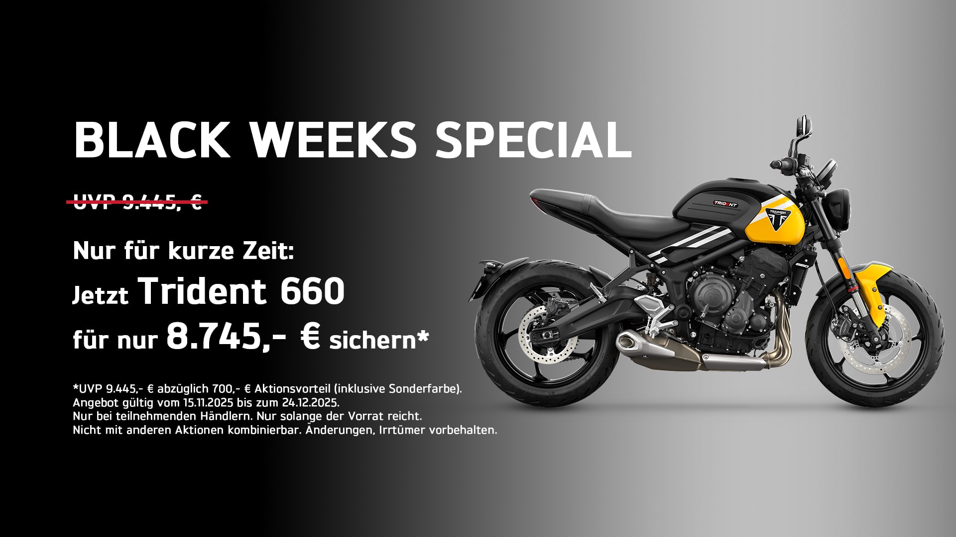 Triumph Black Weeks Special